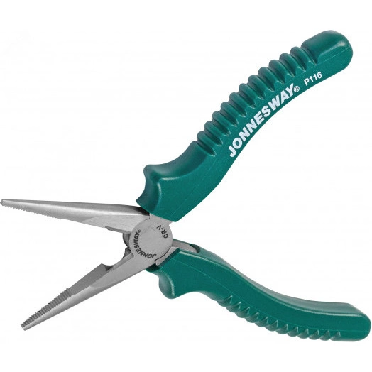 Длинногубцы прямые, многофункциональные, с полимерными рукоятками, 160 мм