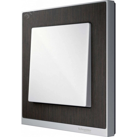 M-Pure Decor Рамка 1 пост венге/алюминий