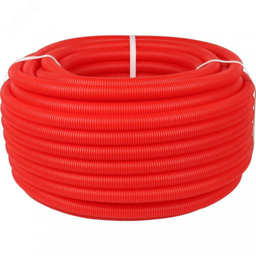 Труба гофрированная ПНД, цвет красный диаметр 20  мм для трубы 16 (SPG-0002-502016)