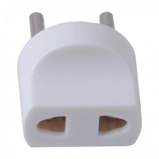 Переходник сетевой б/з, белый Stekker