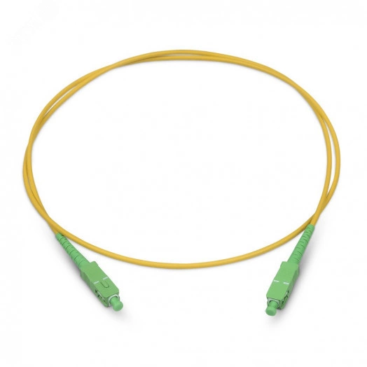 Шнур оптический simplex 2м SC/APC-SC/APC 9/125 sm  LSZH FOP(s)-9-SC/APC-SC/APC-2m