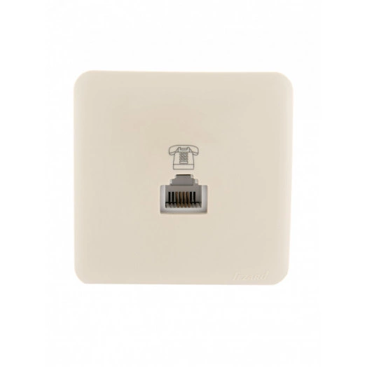 VIOLA Розетка телефонная евро крем (12шт/144шт)