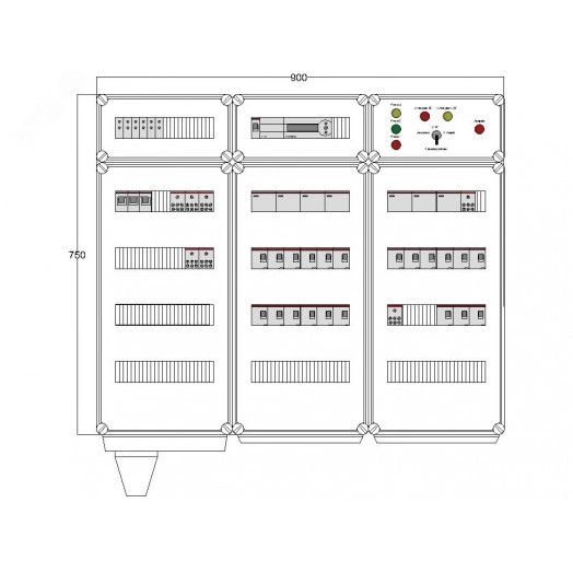 Щит управления электрообогревом DEVIbox HS 21x2700 D850 (в комплекте с терморегулятором)