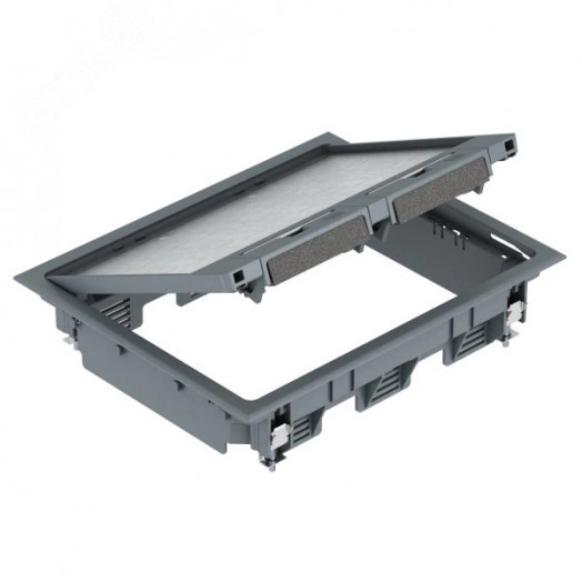 Лючок GES6U (универсальный) 9xModul45 (полиамид, серый)