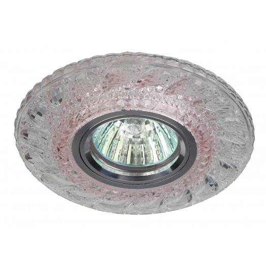 DK LD18 SL PK/WH Точечные светильники ЭРА декор cо светодиодной подсветкой MR16, прозрачный розовый