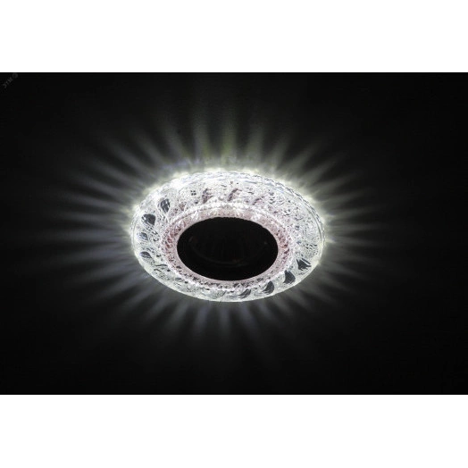 DK LD18 SL PK/WH Точечные светильники ЭРА декор cо светодиодной подсветкой MR16, прозрачный розовый