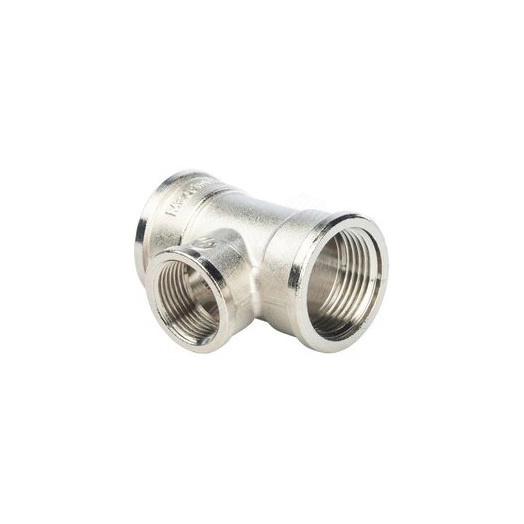 Тройник ВВВ 1'х3/4'х1' переходной, никелированный