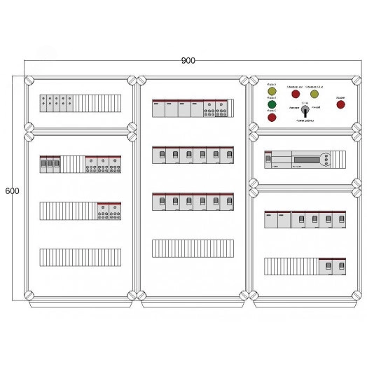 Щит управления электрообогревом DEVIbox HS 18x1700 D850 (в комплекте с терморегулятором)