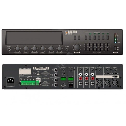 Усилитель 360 Вт, 3 микр+ 3 унив входа, 5 зон, работа с RM-05