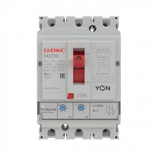 Выключатель автоматический в литом корпусе YON MD250F-TM025
