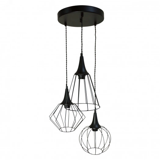 Светильник Форма 231 черн.муар (Плафон Микс) НСБ 01-3х60-141 Е27 ИУ