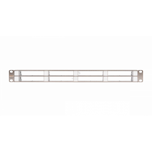 Панель 19'', 1U, кассетная, под 8 кассетных модулей CJ, UTP/STP, металлик