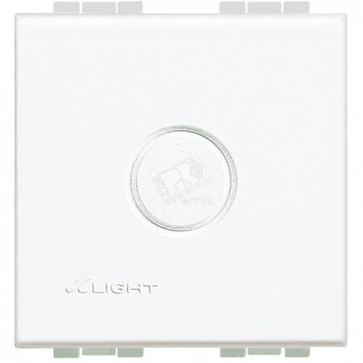 Заглушка 2 модуля белая с выламываемой вставкой