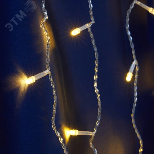 Гирлянда бахрома LED желтый 4.5х0.7м IP44