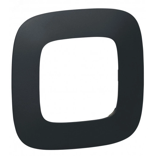 Valena ALLURE Рамка 1 пост матовый черный универсальная