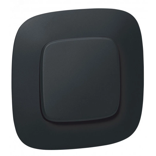 Valena ALLURE Рамка 1 пост матовый черный универсальная