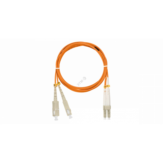 Шнур оптический переходной MM 50/125 OM2 SC/UPC-LC/UPC двойной LSZH 2мм