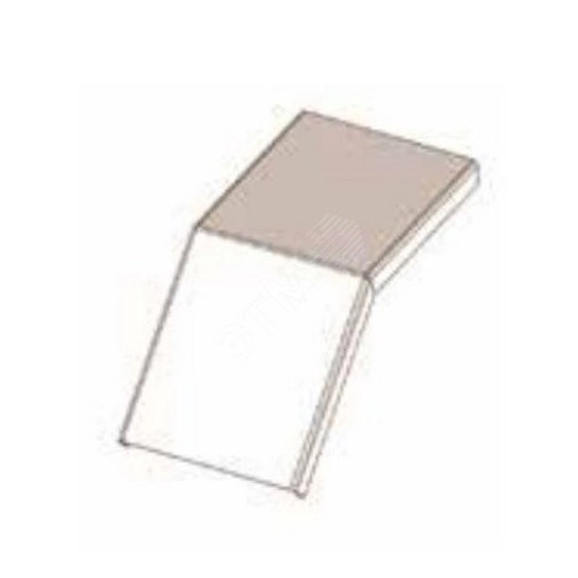 Крышка лотка КЛС 100-45 УТ1.5 для поворота трассы вниз на 45град. оцинкованный лист S1.0