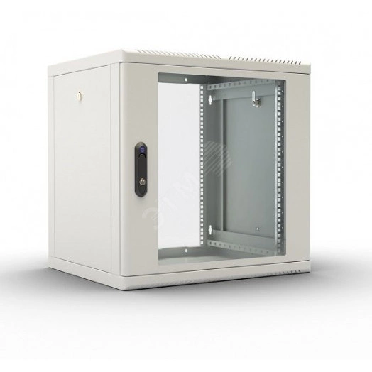 Шкаф телекоммуникационный настенный разборный 9U (600х650) съемные стенки дверь стекло