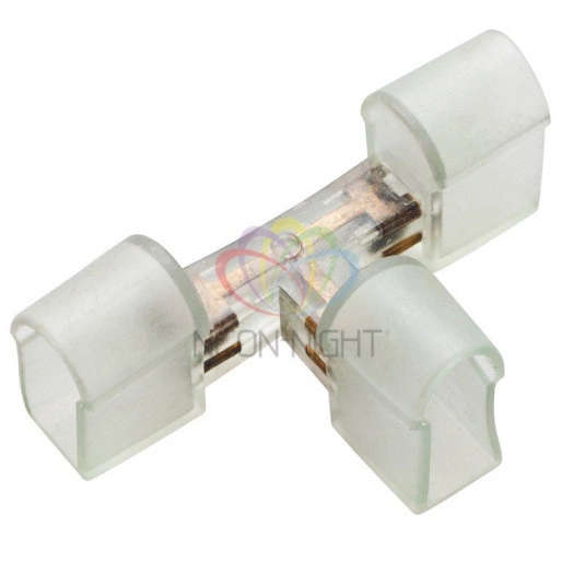 Муфта профессиональная для соединения гибкого неона Т-коннектор без иглы