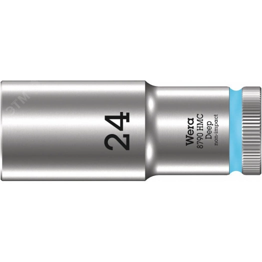 Головка торцевая шестигранная 8790 HMC Deep DR 1/2 глубокая 24 x 83 мм