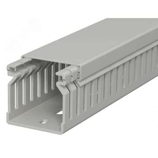 Распределительный кабельный канал LK4 40x40x2000 мм (ПВХ, серый)