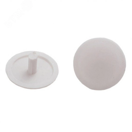 Заглушка на шуруп-стяжку 7 мм белая (50 шт.)