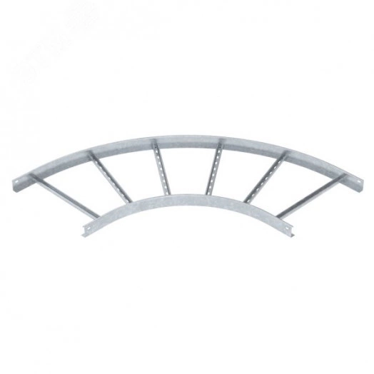 Угловая секция 90° лестничного лотка 60х500 мм R=500 мм