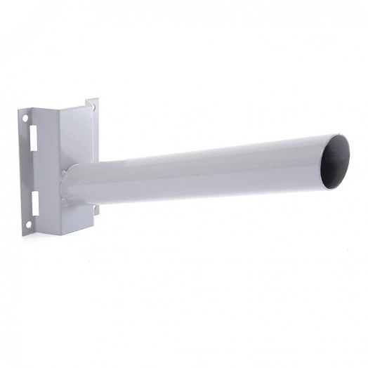 Кронштейн под бандажную ленту диаметр трубы 48мм серый для уличного светильника