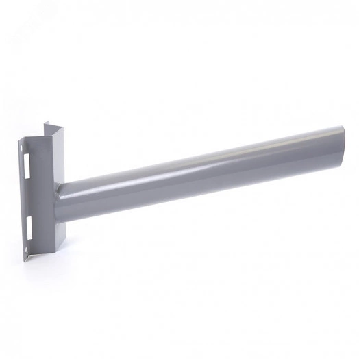 Кронштейн под бандажную ленту диаметр трубы 48мм серый для уличного светильника