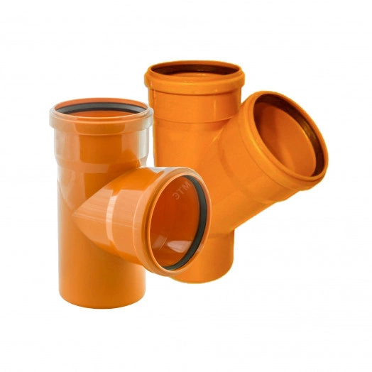 Тройник 45 градусов 110 х 50 мм для наружной      канализации