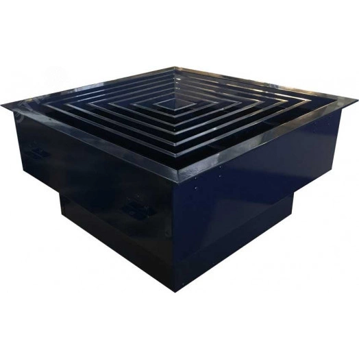 Корпус HEPA фильтра, потолочный в гигиеническом исполнении 610х610х150 мм, H150-750х750, верхнее подключение D250