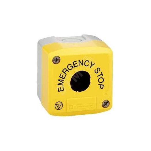 Пост кнопочный 1 отверстие с маркировкой желтый