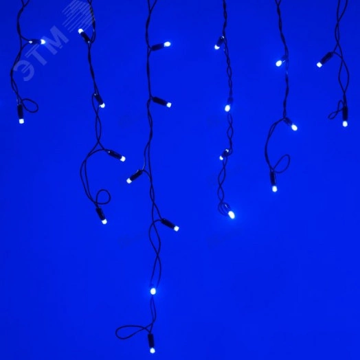 Гирлянда светодиодная декоративная ARD-EDGE-CLASSIC-2400x600-BLACK-88LED-FLASH BLUE (230V, 6W) (ARDCL, IP65)