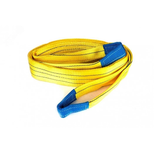 Строп текстильный двухпетлевой длиной 2м для поднятия грузов до 3т