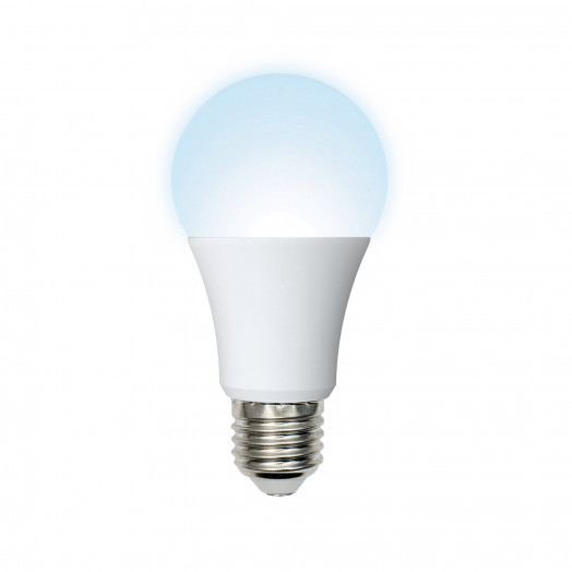 Лампа светодиодная LED-A60-13W/DW/E27/FR/NR . Форма A, матовая. Серия Norma. Дневной белый свет (6500K). Картон. ТМ Volpe