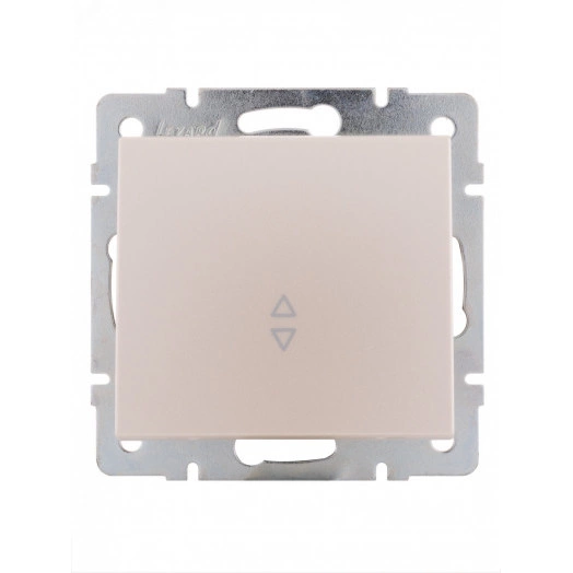 Выключатель RAIN проходной жемчужно-белый перламутр механизм