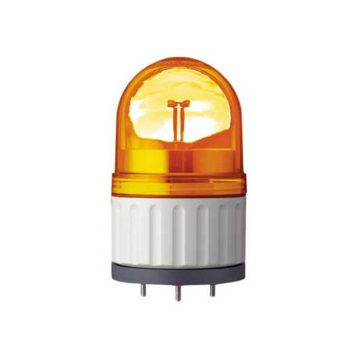 Лампа маячок вращающаяся оранжевый 24В AC/DC 84 мм