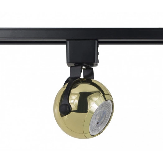 Трековый светильник однофазный TR35-GU10 GD MR16 золото под лампу ЭРА