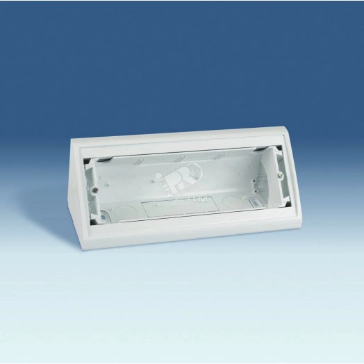Угловая коробка для рамок на 8 узких модулей, S82C, белый