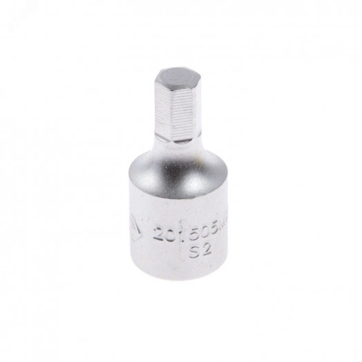 Насадка (бита) торцевая 1/4', HEX, 5 мм, L = 25 мм