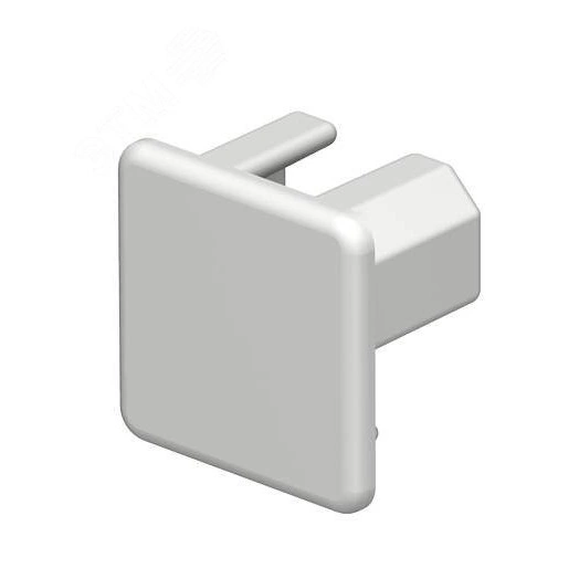 Заглушка кабельного канала торцевая WDK 20x20 мм (ПВХ, светло-серый)