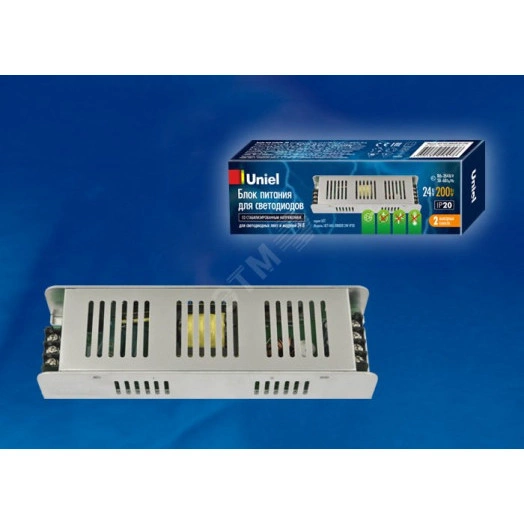 UET-VAS-200B20 24V IP20 Блок питания,200Вт. Металлический корпус. TM Uniel