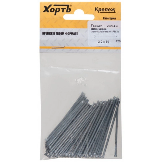 Гвоздь финишный 2.0х60 оцинкованный (120г)
