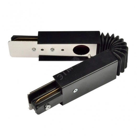 Соединитель для 2-х шинопроводов гибкий Однофазный Черный UBX-Q121 K24 BLACK 1 POLYBAG