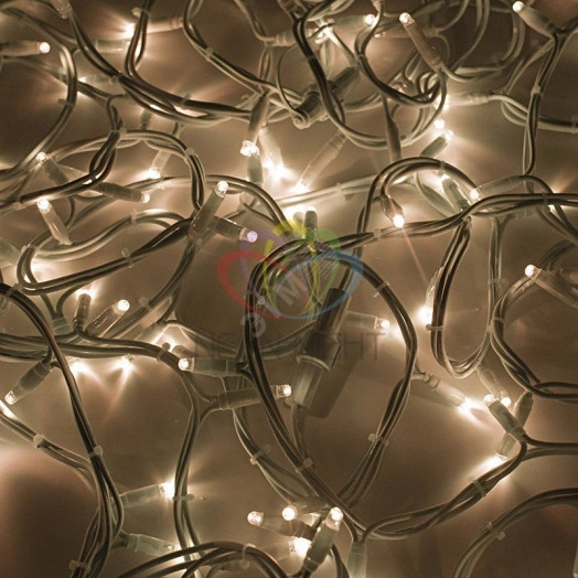 Гирлянда профессиональная Дюраплей LED 20м 200LED белый каучук тепло-белый