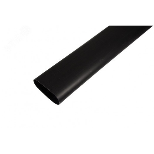 Термоусаживаемая трубка клеевая 19,0 3,2 мм, (6-1) черная, упаковка 4 шт. по 1 м