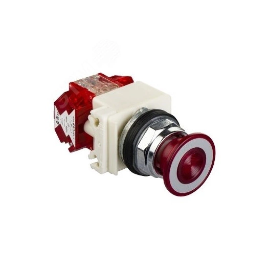 Кнопка 30мм 120В красная грибовидная