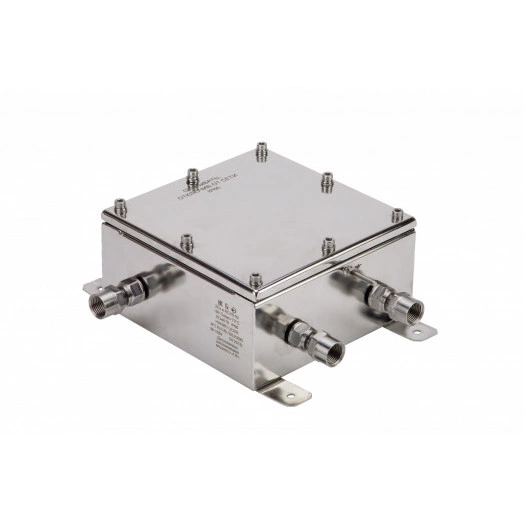 Коробка соединительная унифицированная взрывозащищенная Ex-ia-КСУВ-01-С-1А8К-1Б8К-1В8К-4i(Винт)2,5мм2