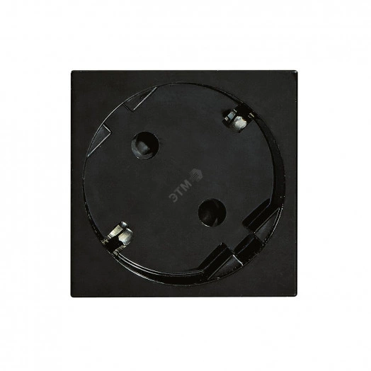 Розетка 2К+3 под углом 45° - Программа Mosaic - немецкий стандарт - 2 модуля - черная